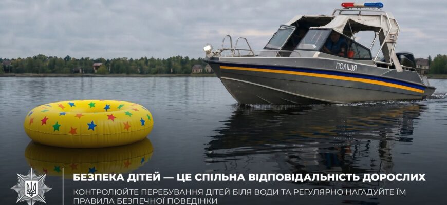 Поліцейські закликають дотримуватися правил безпеки на водоймах