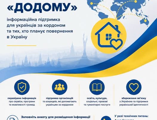 Мінсоцполітики створює платформу «Додому» для українців за кордоном.