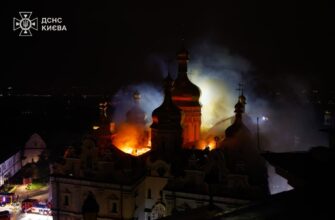 70 ракет за одну ніч: росіяни влучили по Успенському соборі