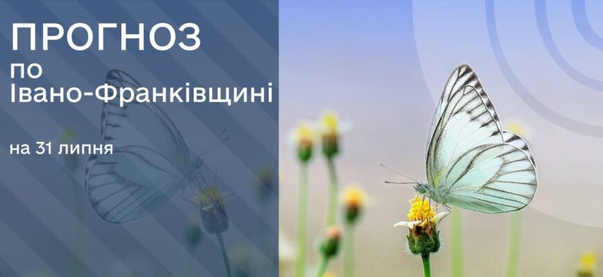 Прогноз погоди на 31 липня 2026 року