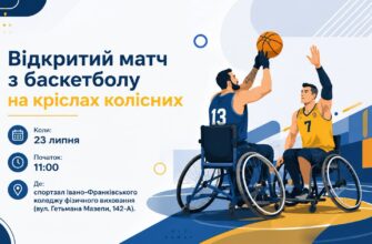 В Івано-Франківську відбудеться матч та тренування з баскетболу на кріслах колісних