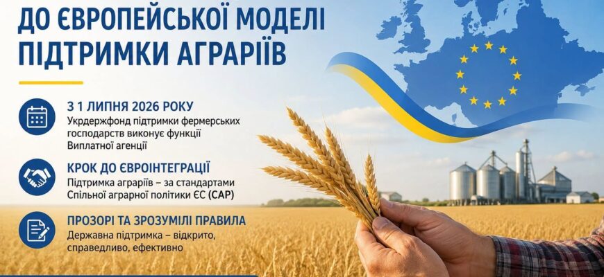 В Україні запроваджують європейську модель державної підтримки аграріїв
