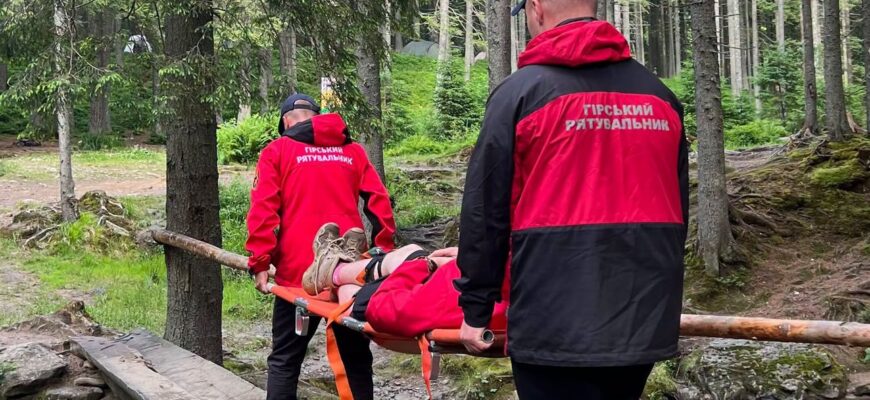 За добу гірські рятувальники Прикарпаття тричі допомагали травмованим туристам