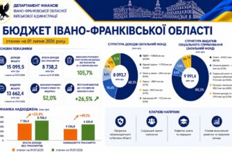 Доходи бюджету Прикарпаття зросли на понад 22%