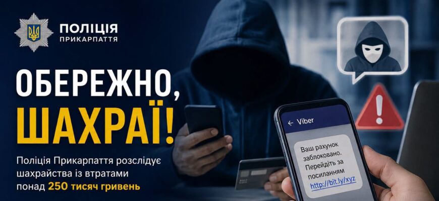 Поліція Прикарпаття розслідує шахрайства із втратами понад 250 тис грн