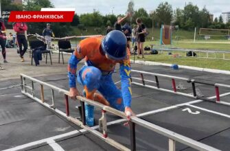 На Прикарпатті провели Чемпіонат України з пожежно-прикладного спорту. Відео