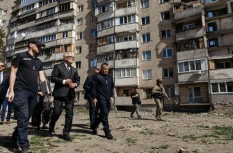 Іноземним делегаціям з Люксембургу та Естонії показали наслідки атак по Києву