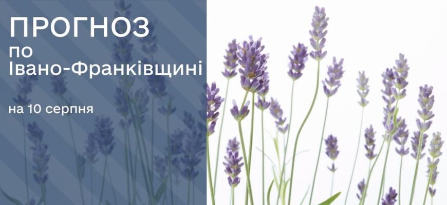 Прогноз погоди на 10 серпня 2026 року