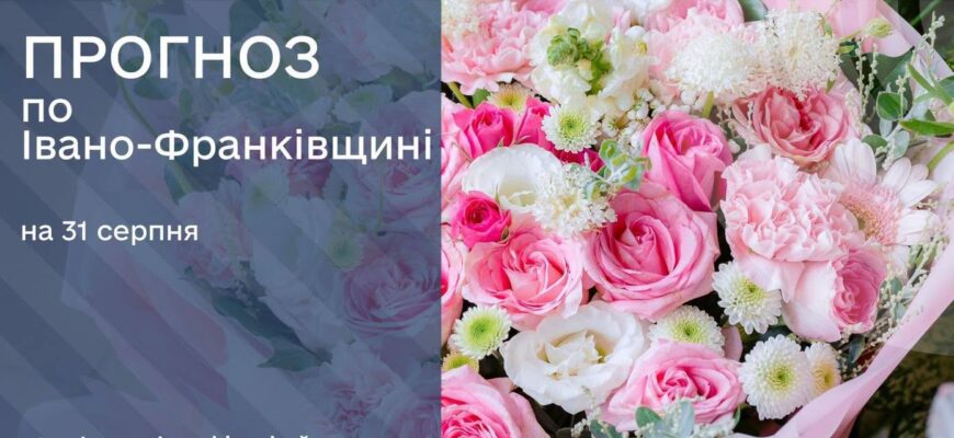 Прогноз погоди на 31 серпня 2026 р