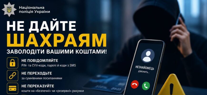 Не дайте шахраям заволодіти вашими коштами: застерігає поліція Прикарпаття