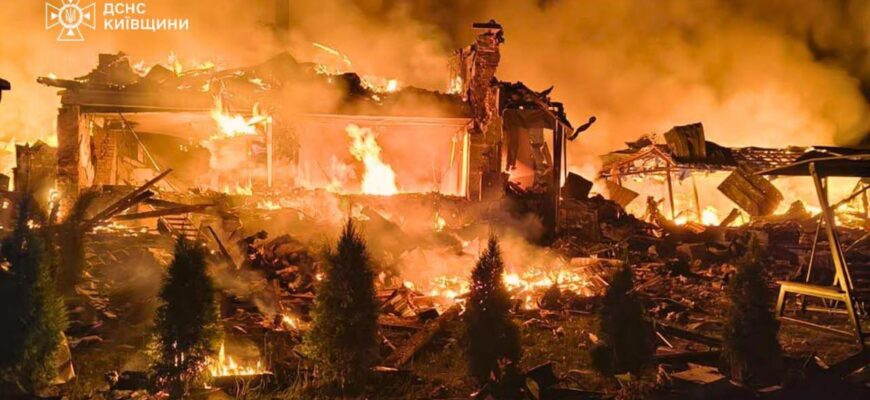 Ударами дронів Росія вбила трьох людей у Пухівці на Київщині