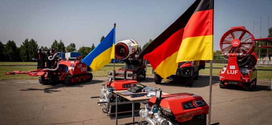 ДСНС отримала понад 20 одиниць техніки від німецьких партнерів