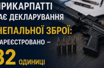 На Прикарпатті задекларували вже 282 одиниці зброї