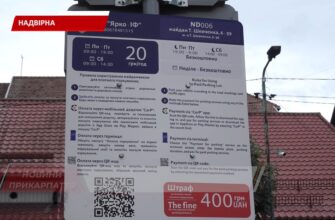 Як функціонує система платного паркування у Надвірній. Відео