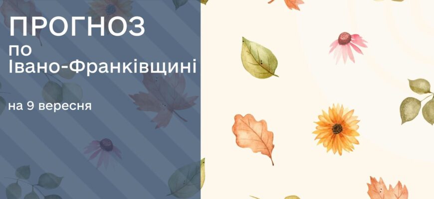 Прогноз погоди на 9 вересня 2026 року