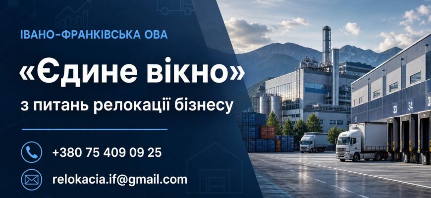 В Івано-Франківській ОВА працює «єдине вікно» для релокації бізнесу