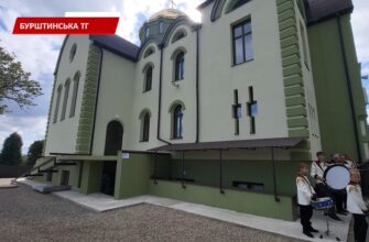 У Бурштині освятили монастирський храм Святої Софії Премудрості. Відео