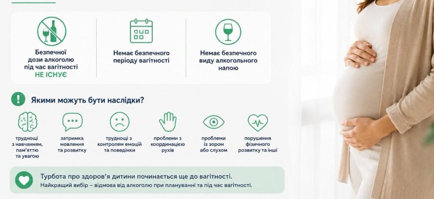 Алкоголь і вагітність: що важливо знати про ризики для дитини