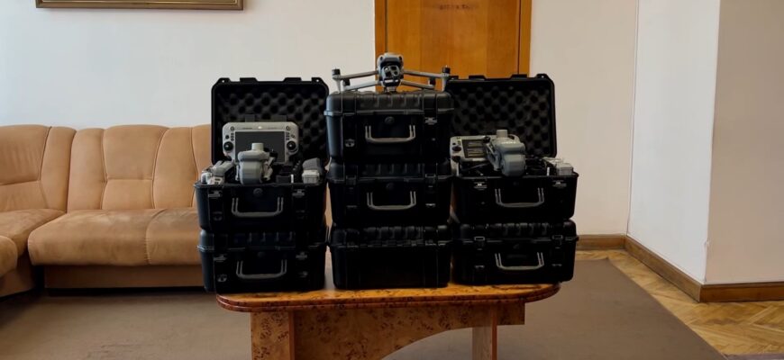 Для бійців 50-го полку НГУ передали безпілотні комплекси Matrice 4T. Відео
