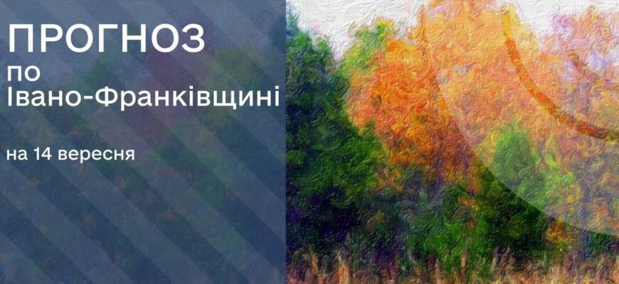 Прогноз погоди на 14 вересня 2026 р