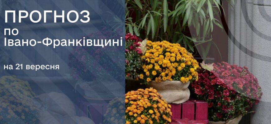 Прогноз погоди на 21 вересня 2026 року