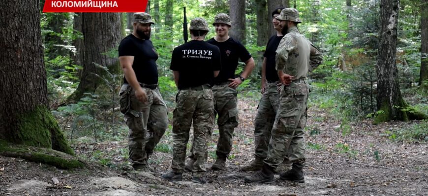 На Коломийщині ВО «Тризуб» провело черговий вишкіл. Відео