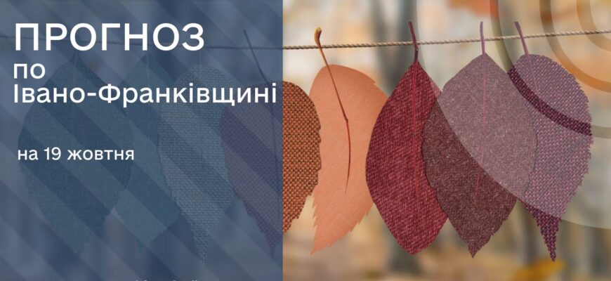 Прогноз погоди на 19 жовтня 2026 року