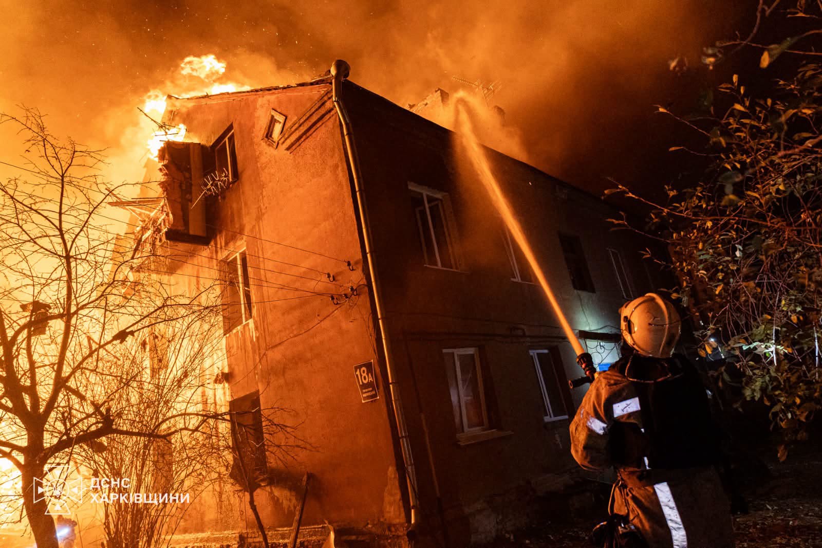 kpnuv - Харків: 5 поранених та масштабна пожежа внаслідок удару російського БпЛА - rai.ua