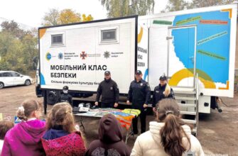 На Прикарпатті мобільний клас безпеки завітав до ліцеїстів