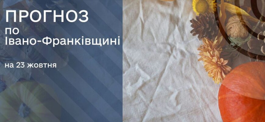 Прогноз погоди на 23 жовтня 2026 року