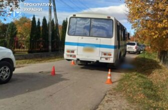 Затримано водія автобуса, який наїхав на чотирирічного хлопчика