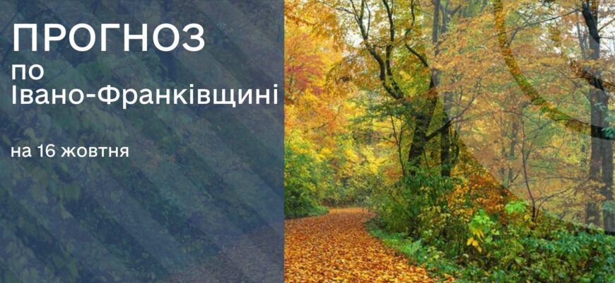 Прогноз погоди на 16 жовтня 2026 року