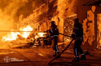 Харків: 5 поранених та масштабна пожежа внаслідок удару російського БпЛА
