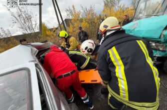На Коломийщині рятувальники деблокували травмовану людину з автомобіля