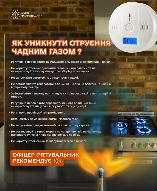ytoiuzh - Рятувальники нагадують про небезпеку чадного газу - rai.ua
